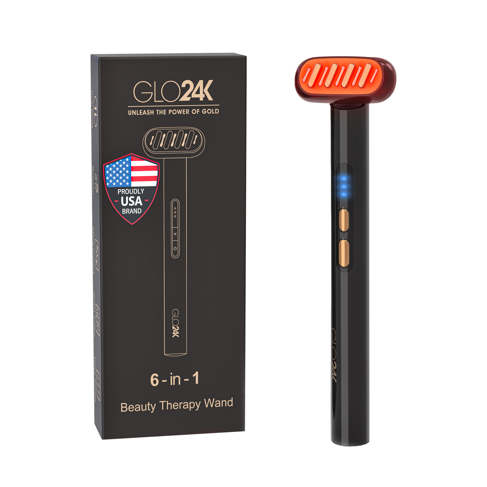 Glo24k - 6-in-1 Beauty Therapy Wand | Ulta Beauty