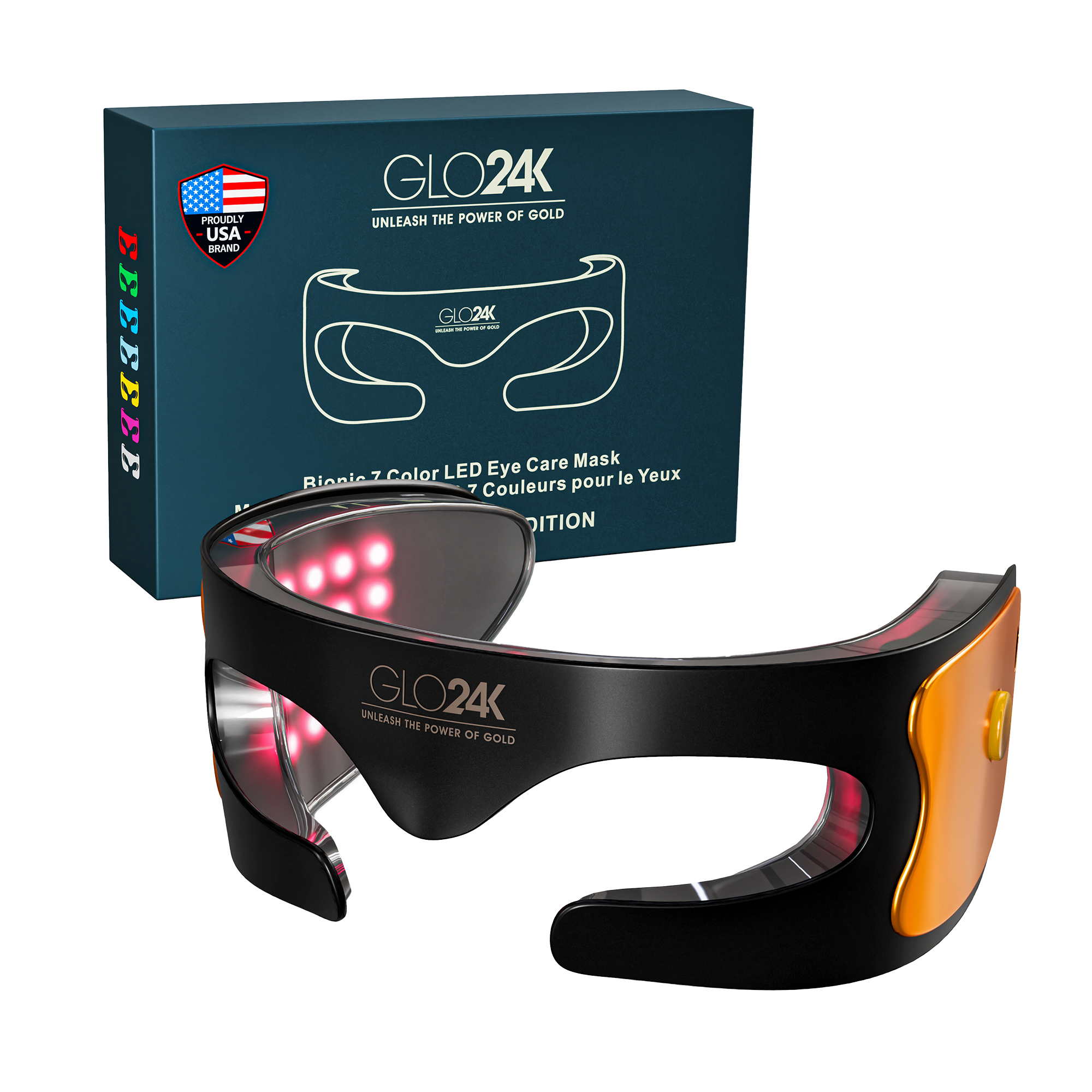 Glo24k Bionic 7 Color LED Eye Care Mask #1
