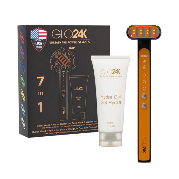 Glo24k 7 Color LED Super Wand + Hydra Gel #1