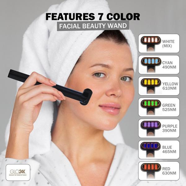 Glo24k 7 Color LED Super Wand + Hydra Gel #4
