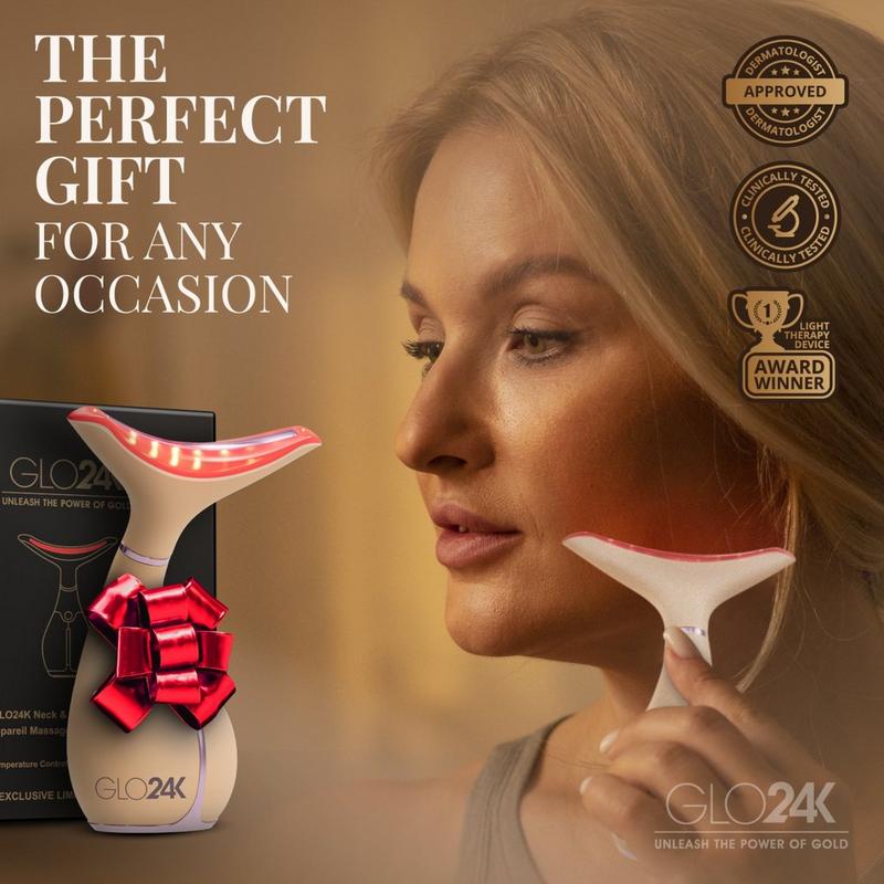 Glo24k - Limited Edition 7 Color LED Neck and Face Beauty Device