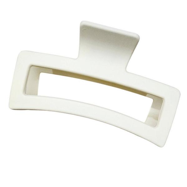 Pink Pewter Rectangle Oversized Claw Hair Clip - 3 Pack #4