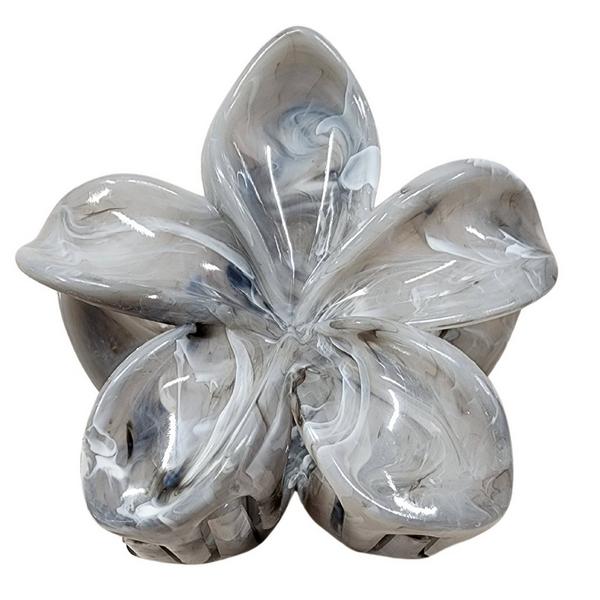 Pink Pewter Floral Grace Claw Hair Clips #2