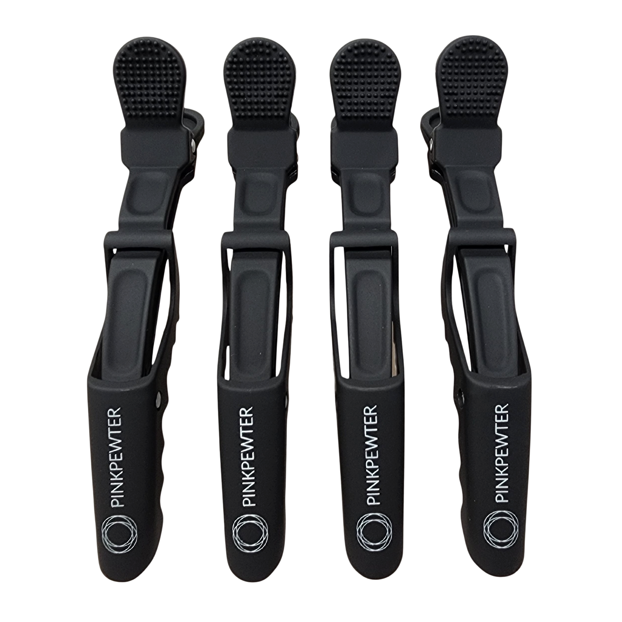 Pink Pewter Professional Crocodile Grip No-Slip Sectioning Clips #1