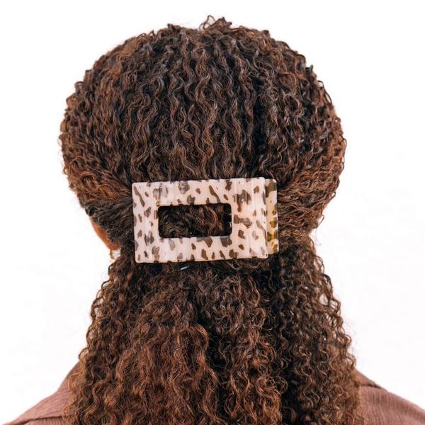 TELETIES Medium Flat Rectangle Hair Clip #4