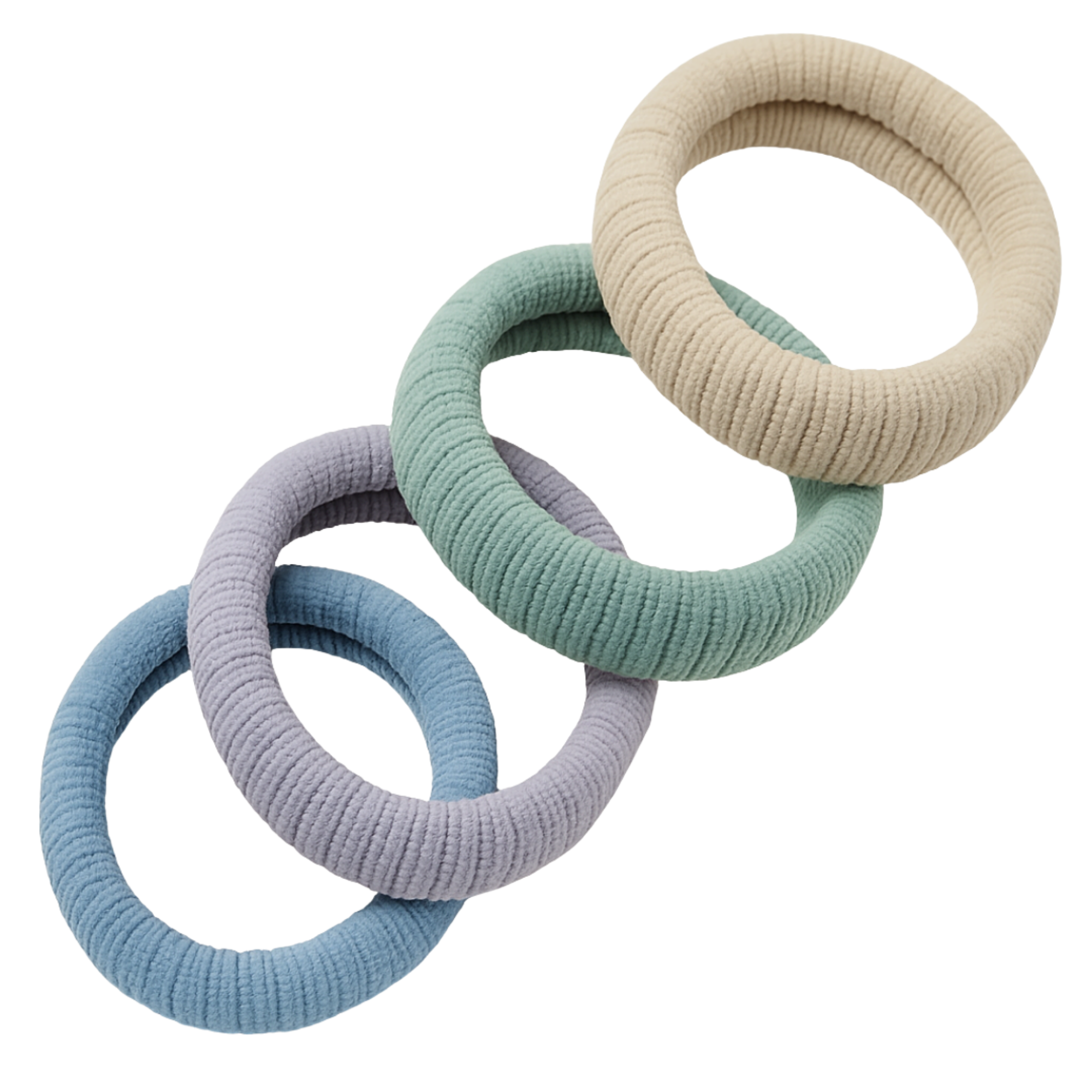 Pink Pewter Soft Essentials Pony Elastics in Cylinder #1