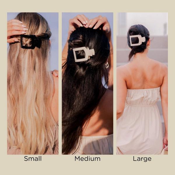 TELETIES Medium Flat Square Hair Clip #2