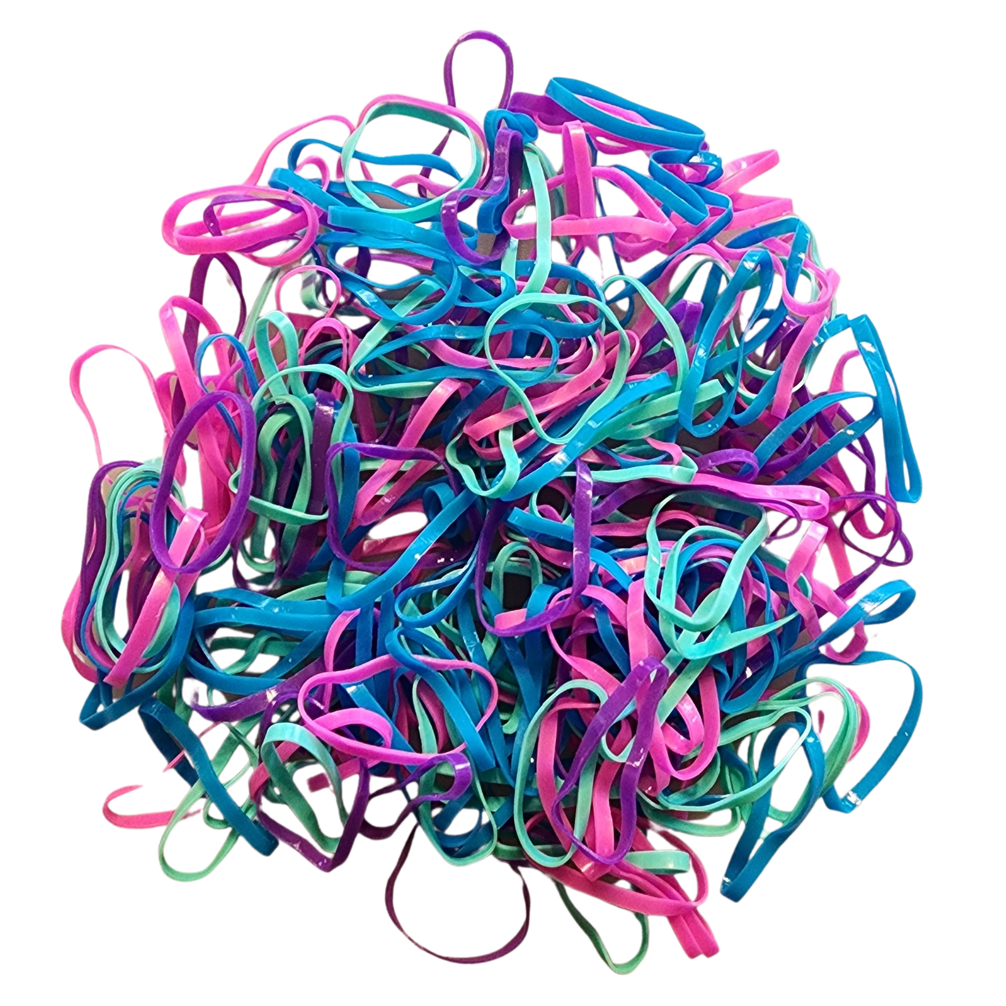 Pink Pewter No Snag Hair Ties / Elastics #1