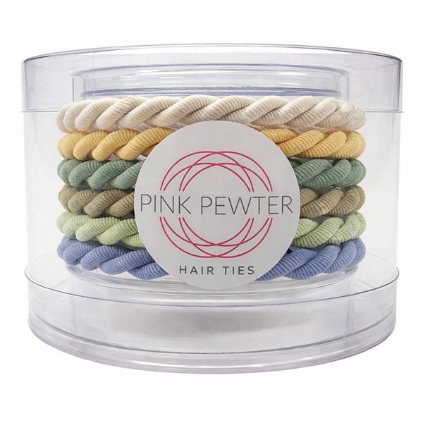 Pink Pewter Pony Elastics in Cylinder #2