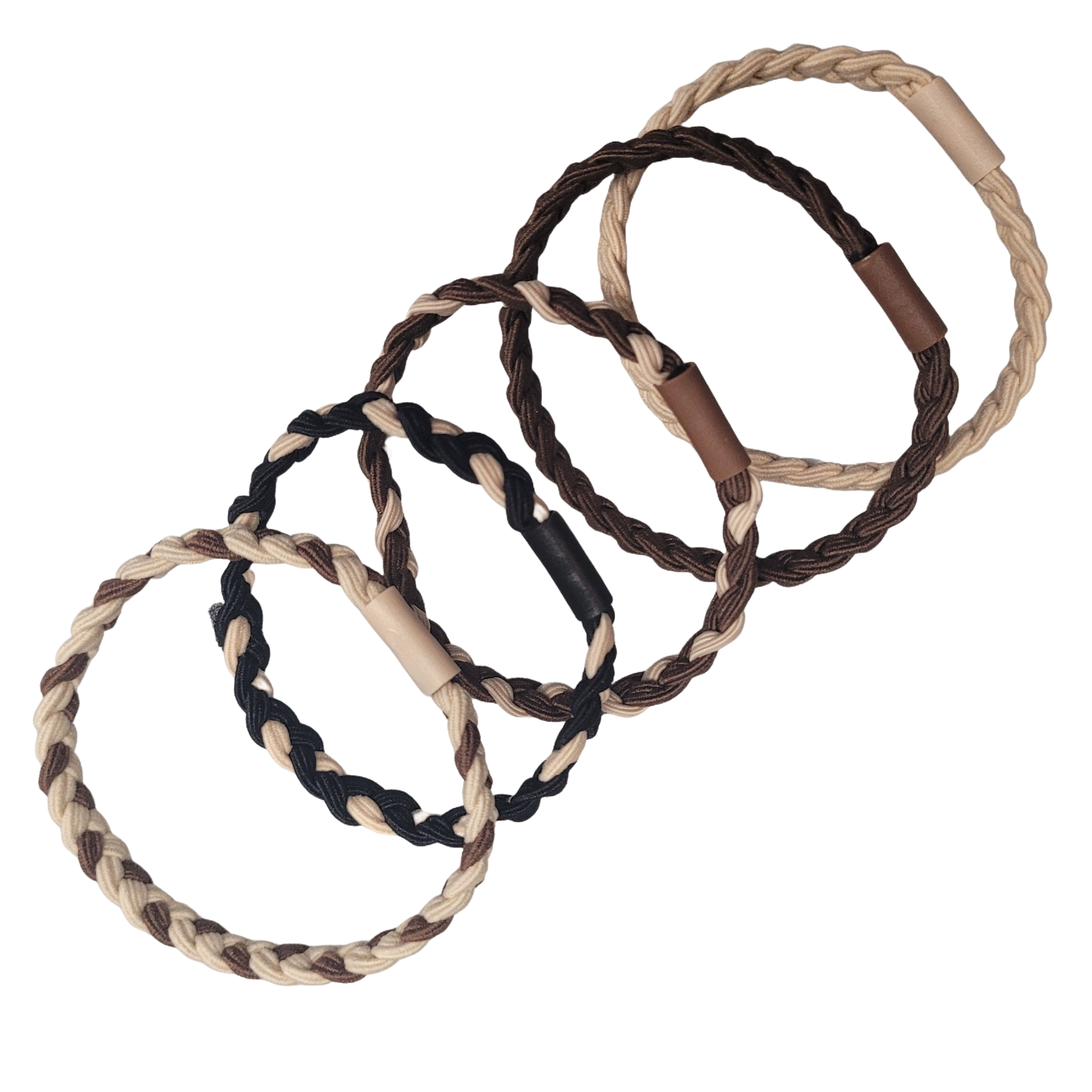 Pink Pewter Pony Elastics in Cylinder (Forever Friends - 5pc) #1