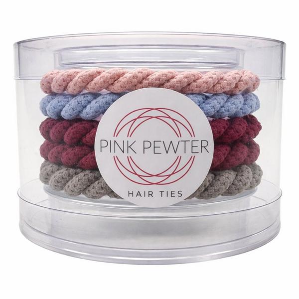 Pink Pewter Pony Elastics in Cylinder #2