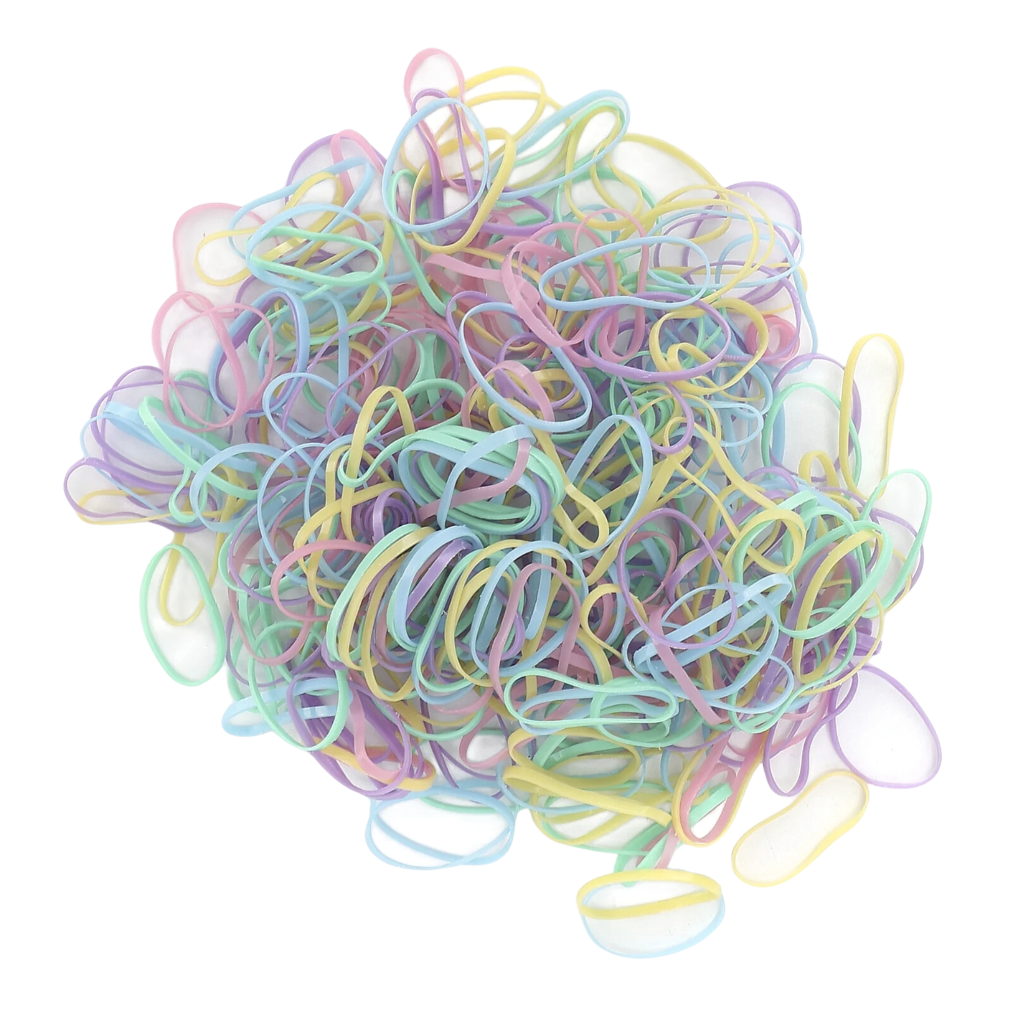 Pink Pewter No Snag Hair Ties / Elastics #1