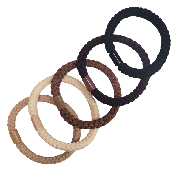 Pink Pewter Pony Elastics in Cylinder Set #1