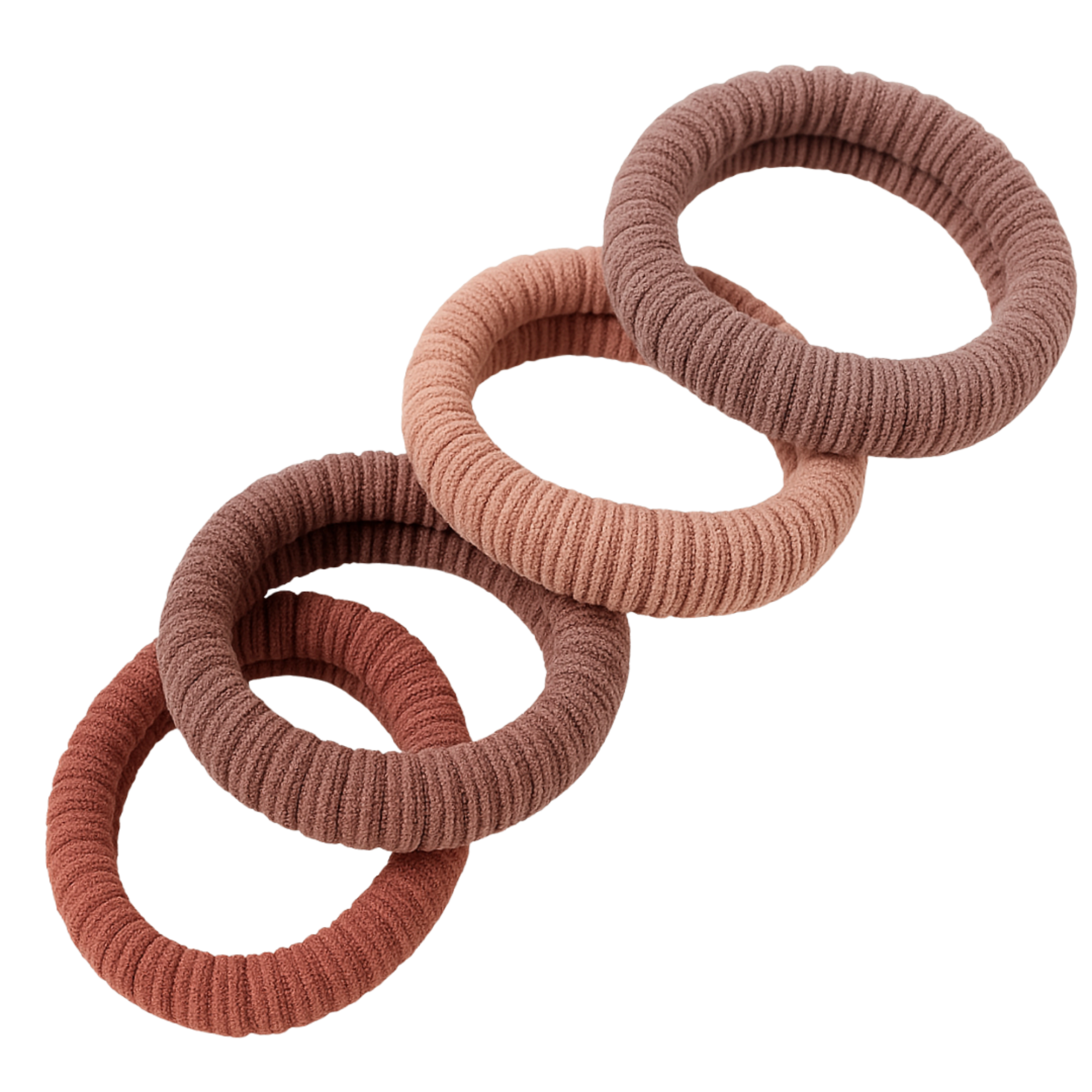 Pink Pewter Soft Essentials Pony Elastics in Cylinder #1