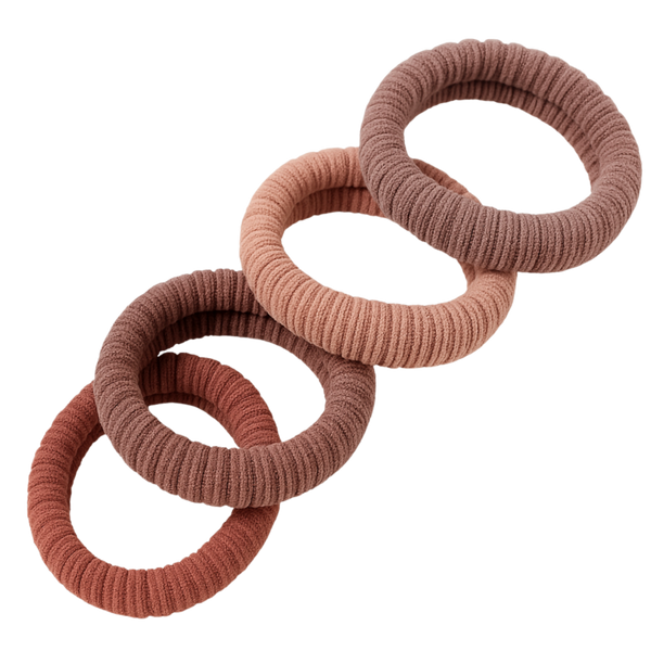 Pink Pewter Soft Essentials Pony Elastics in Cylinder #1