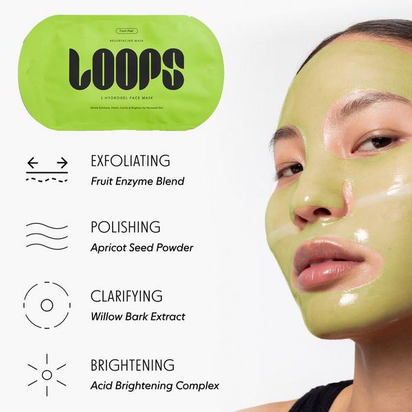 LOOPS Fresh Face Trio Assorted Hydrogel Eye & Face Masks Set #5