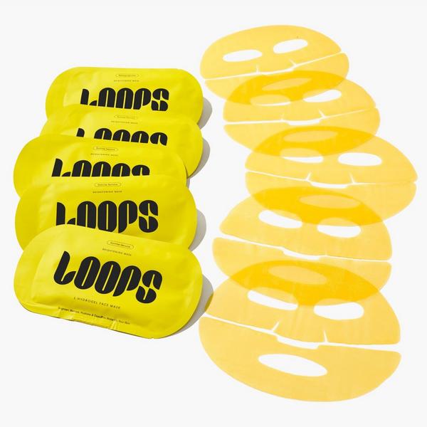 LOOPS Sunrise Service Brightening Hydrogel Face Mask Set #1