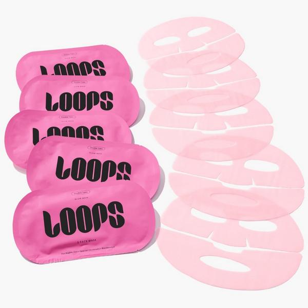 LOOPS Double Take Glow Hydrogel Face Mask Set #1