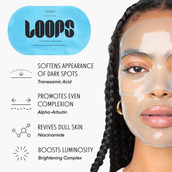 LOOPS Hyper Smooth Dark Spot Hydrogel Face Mask Set #5