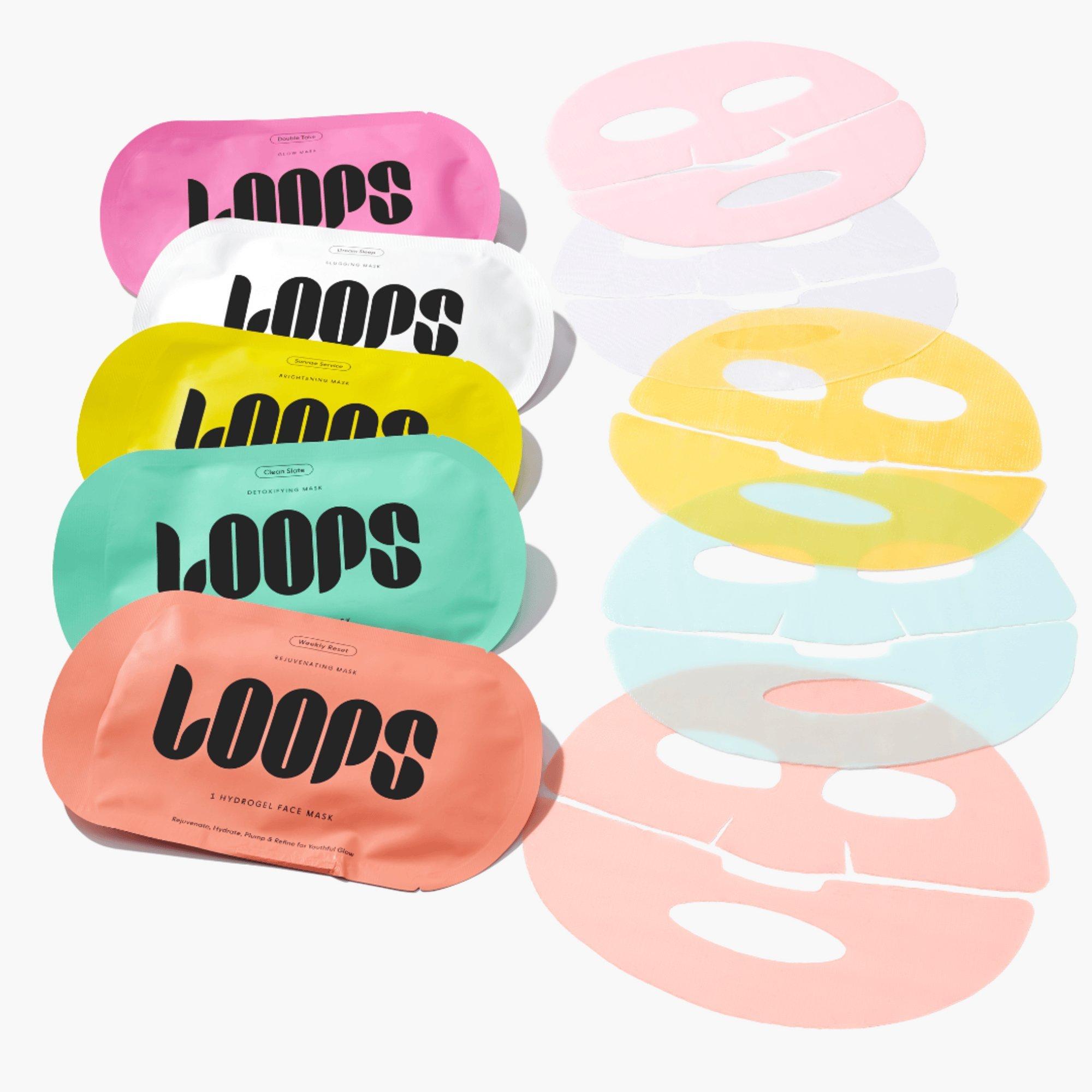 LOOPS Variety Loop Assorted Hydrogel Face Masks Set #1