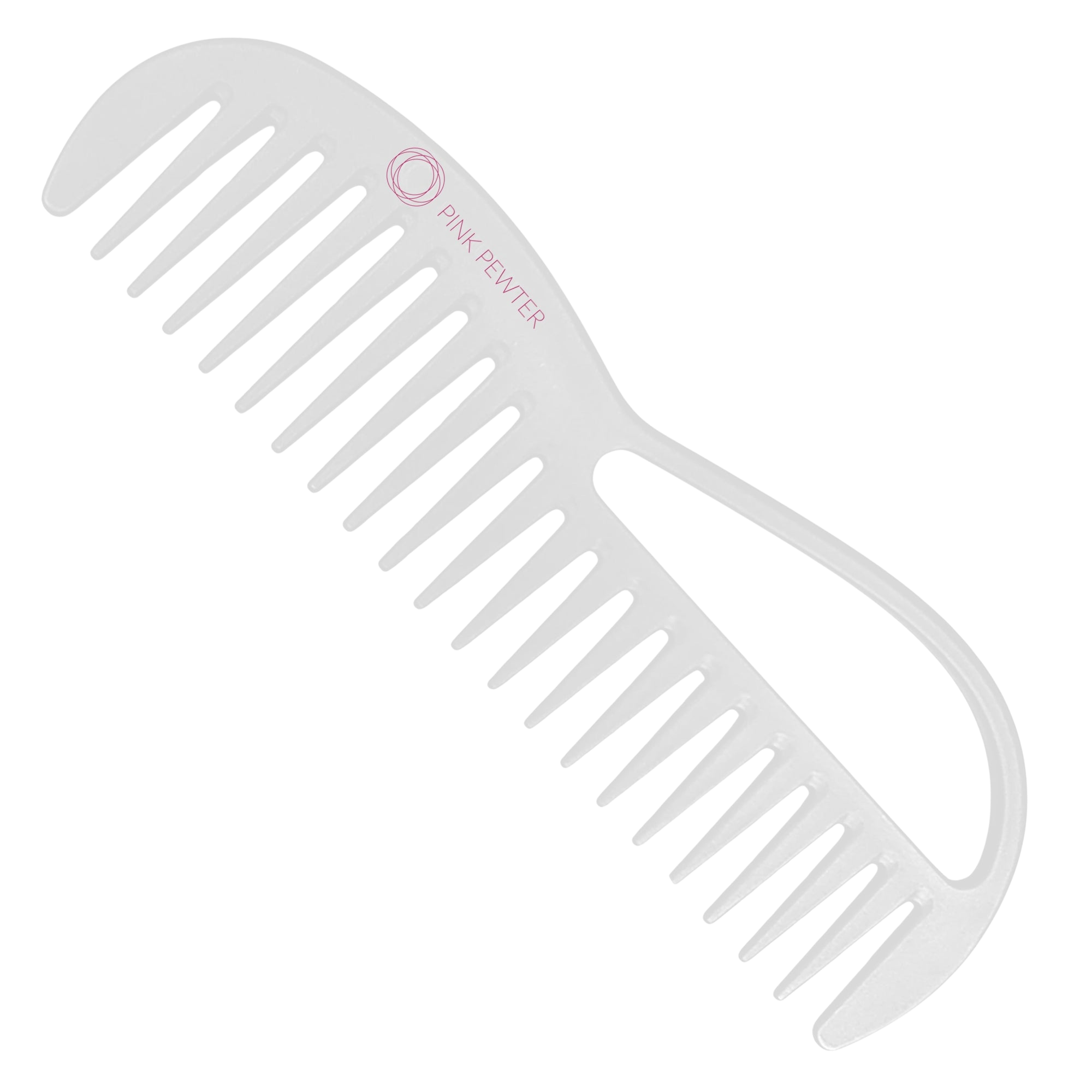 Pink Pewter "Never Let Go" Carbon Fibre Detangling and Styling Comb #4 #1