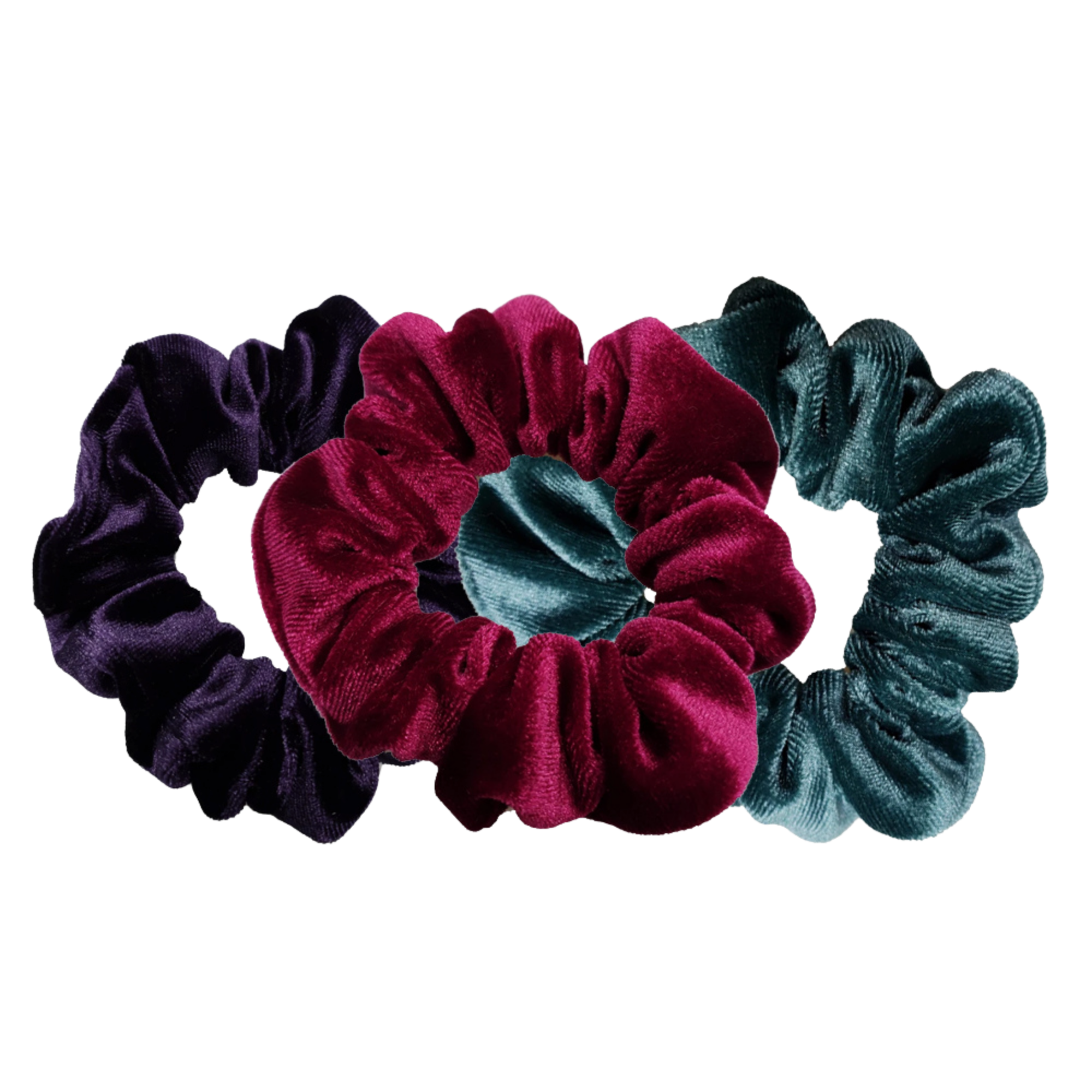 Pink Pewter Luxe Velvet Scrunchies #1