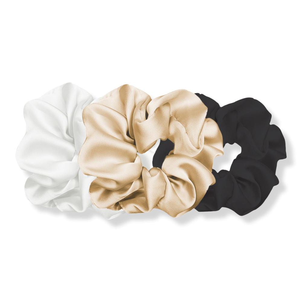 Pink Pewter Luxe Plush Scrunchies - Perfect Clash