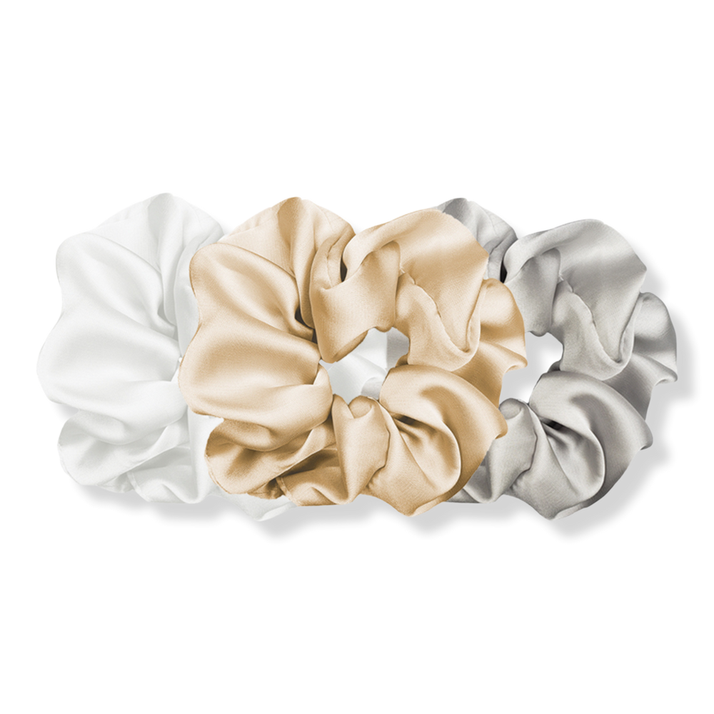 Pink Pewter Luxe Plush Scrunchies - Gentle and Mellow