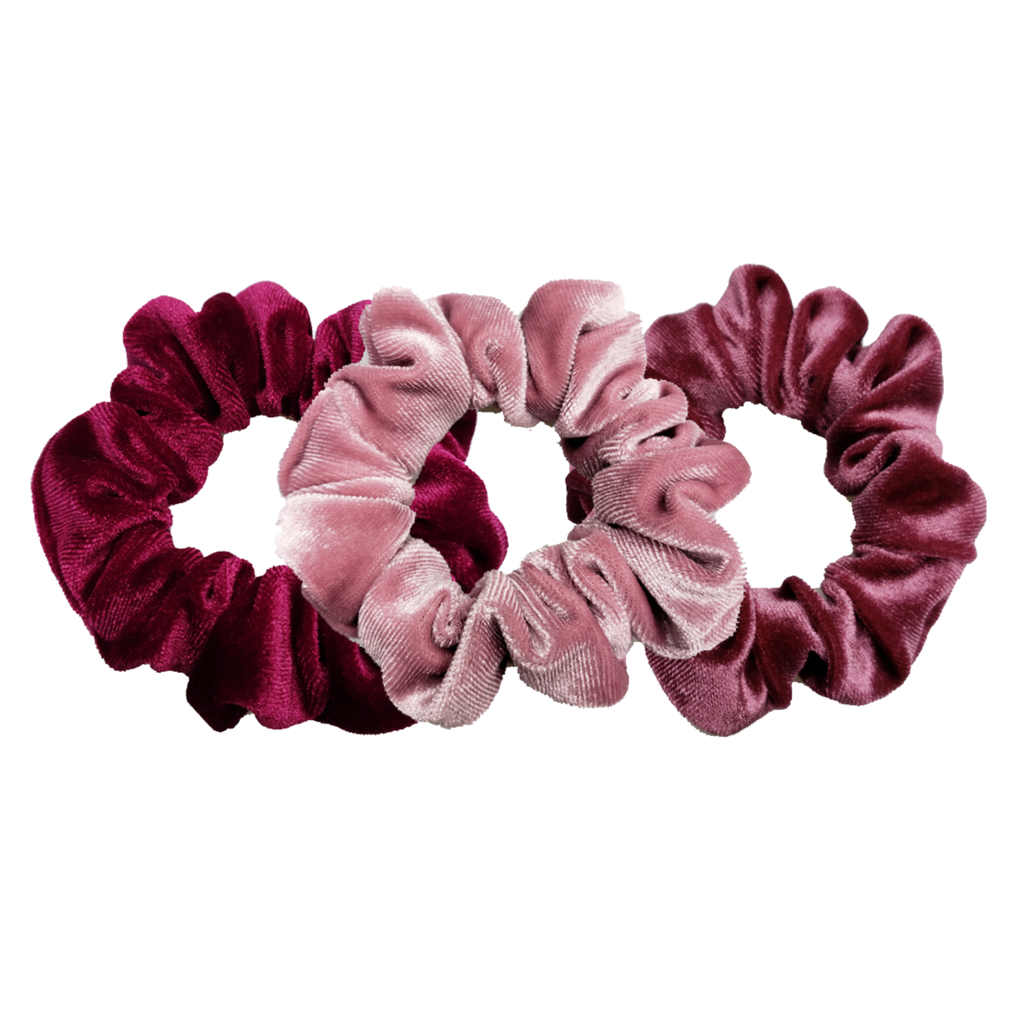 Pink Pewter Luxe Velvet Scrunchies #1