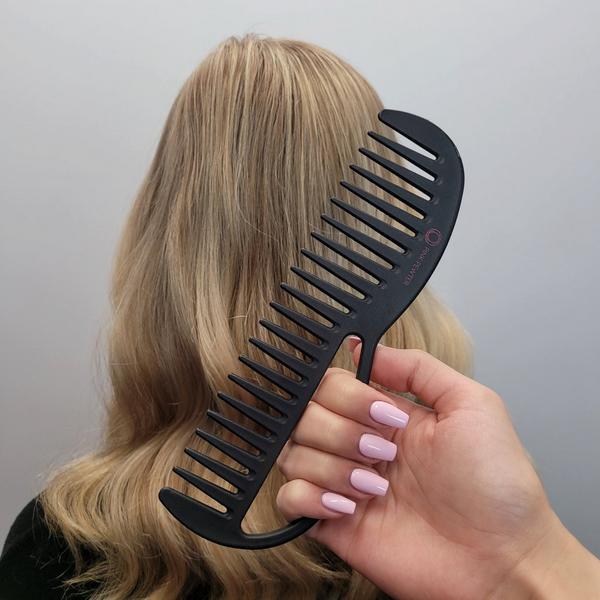 Pink Pewter "Never Let Go" Carbon Fibre Detangling and Styling Comb #4 #3