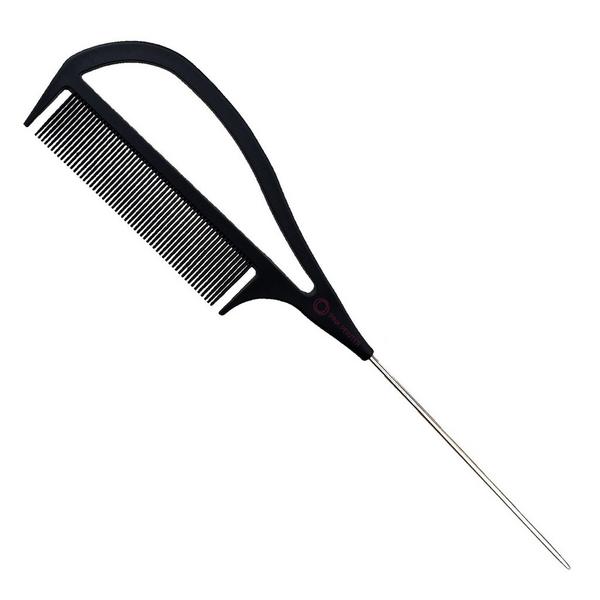 Pink Pewter "Never Let Go" Carbon Fibre Styling and Highlighting Comb (Black 10.25") #2 #2