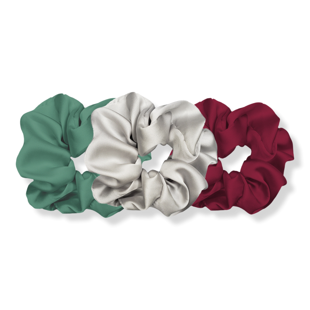 Pink Pewter Luxe Plush Scrunchies - Italiano