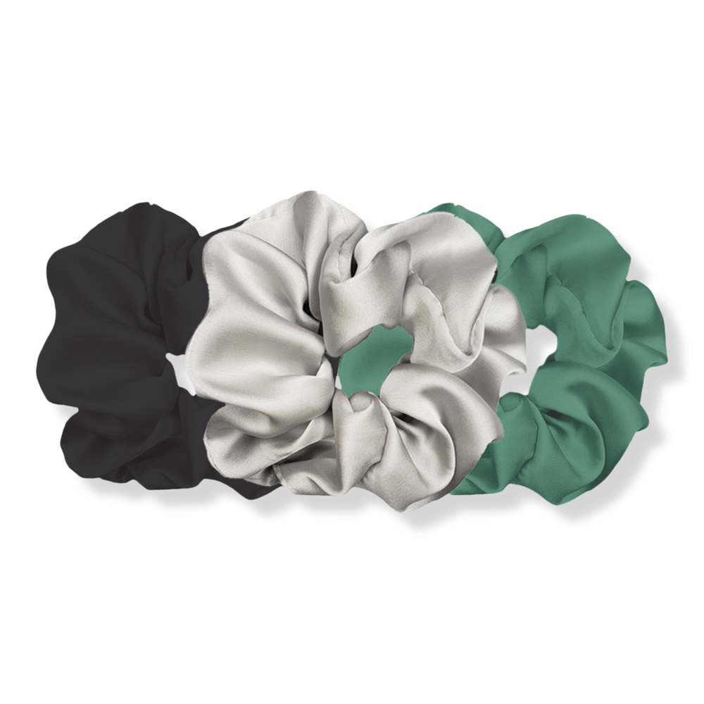 Pink Pewter Luxe Plush Scrunchies - Mint Choco Chip
