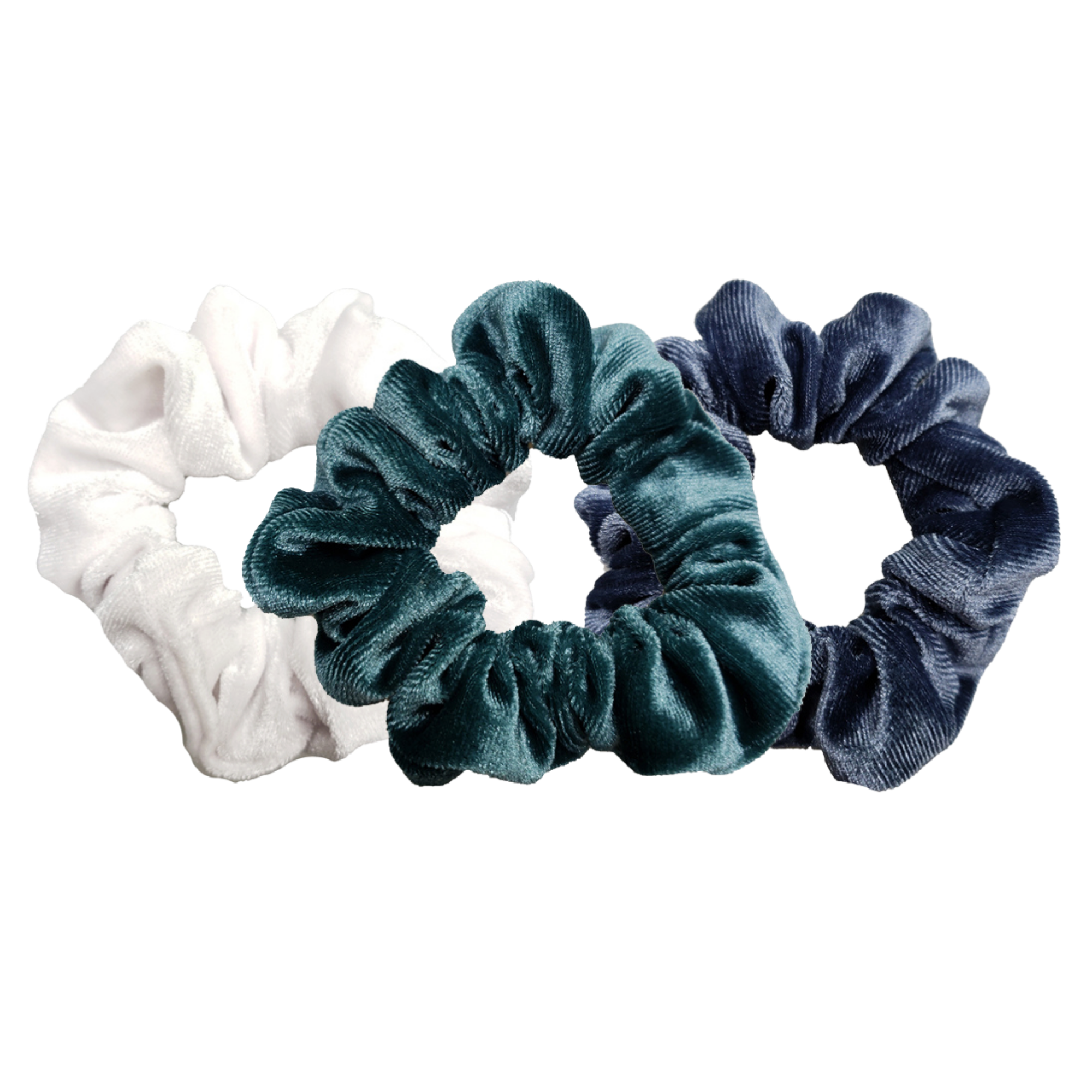 Pink Pewter Luxe Velvet Scrunchies #1