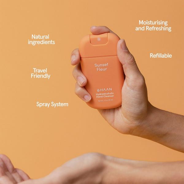 HAAN Hand Cleanser Sunset Fleur for Unisex 3pc Set #2