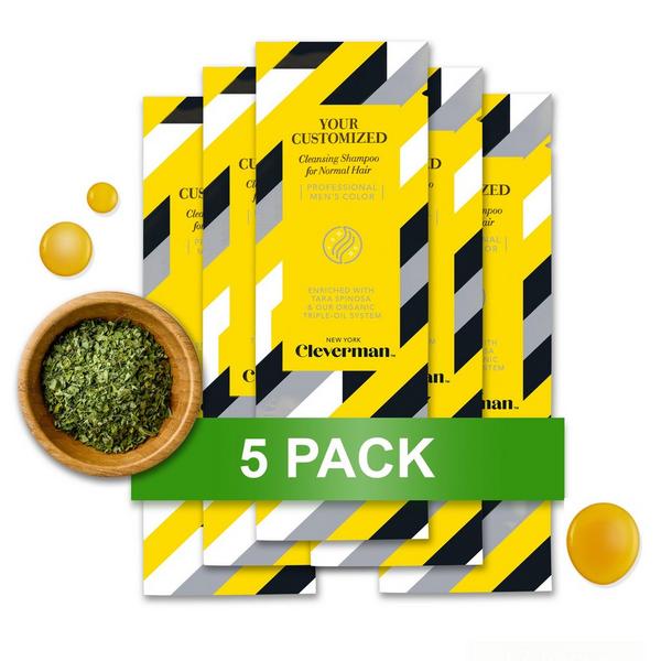 Cleverman Men's Cleansing Shampoo for Normal Hair 5-Pack #3