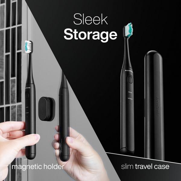 AquaSonic Icon Rechargeable Electric Toothbrush with Magnetic Holder & Travel Case #4