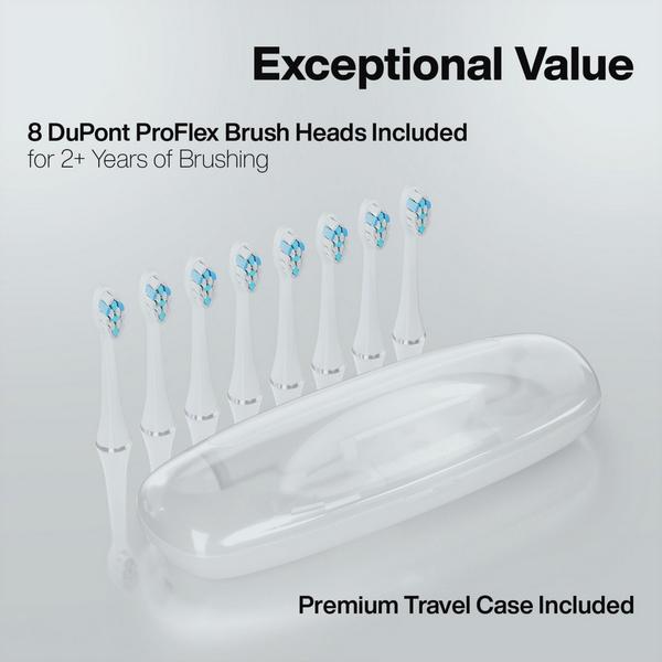 AquaSonic Elite Rechargeable Electric Toothbrush with 8 Brush Heads & Travel Case #5