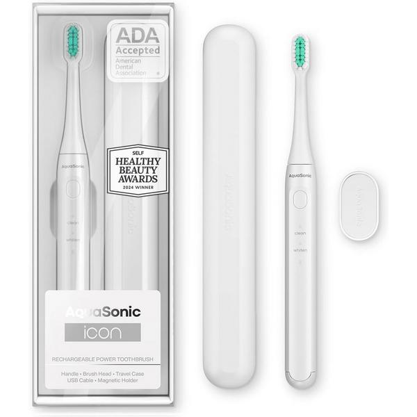 AquaSonic Icon Rechargeable Electric Toothbrush with Magnetic Holder & Travel Case #1