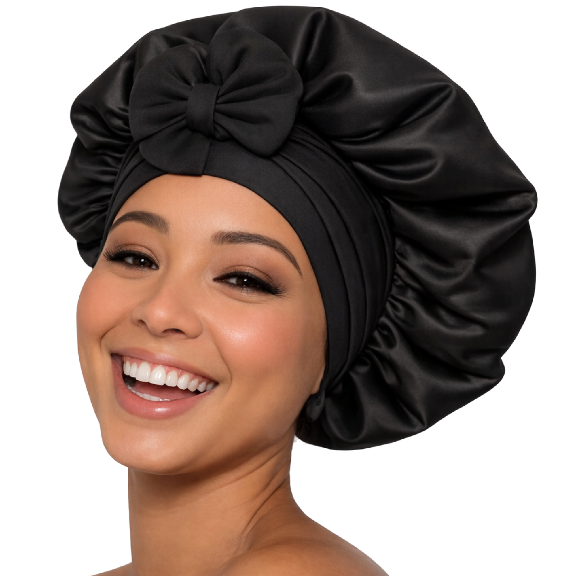 Pink Pewter Satin Luxe Double-Lined Hair Bonnet #1