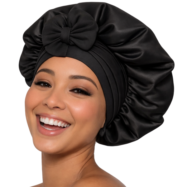 Pink Pewter Satin Luxe Double-Lined Hair Bonnet #1