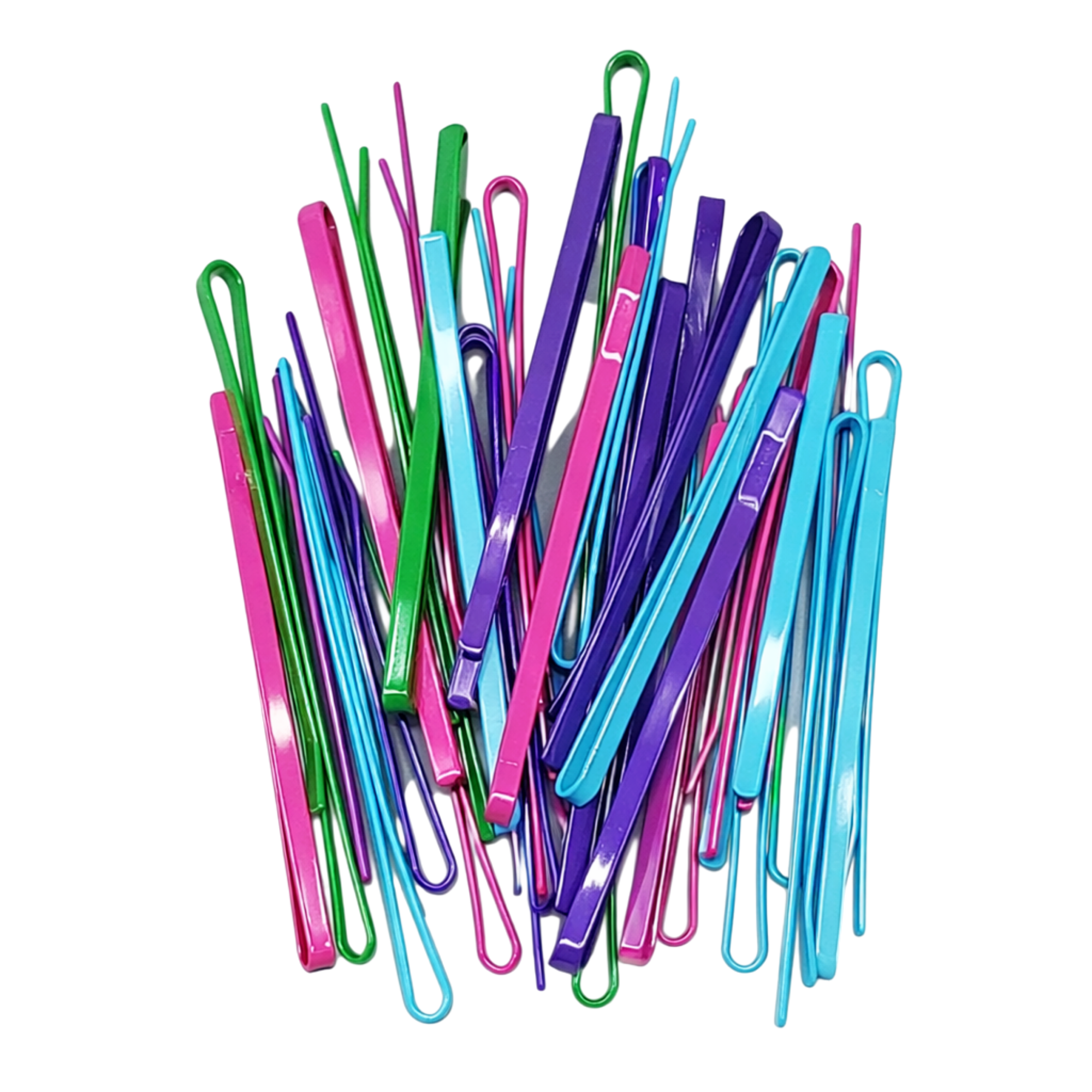 Pink Pewter Professional Flat Metal Styling Bobby Pins in Storage Case #1