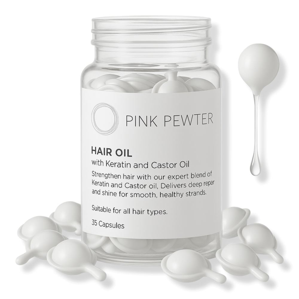 Pink Pewter Hair Oil Capsules