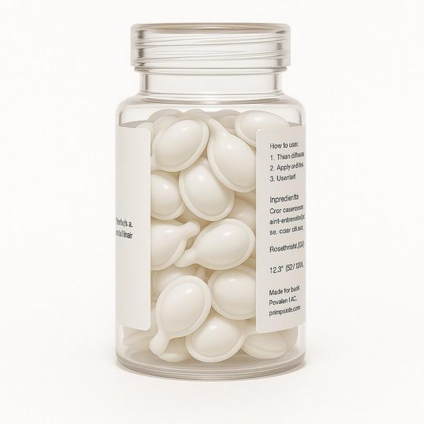 Pink Pewter Hair Oil Capsules: Strengthening with Olive, Jojoba, Sunflower, Castor, Rosemary + Keratin #3