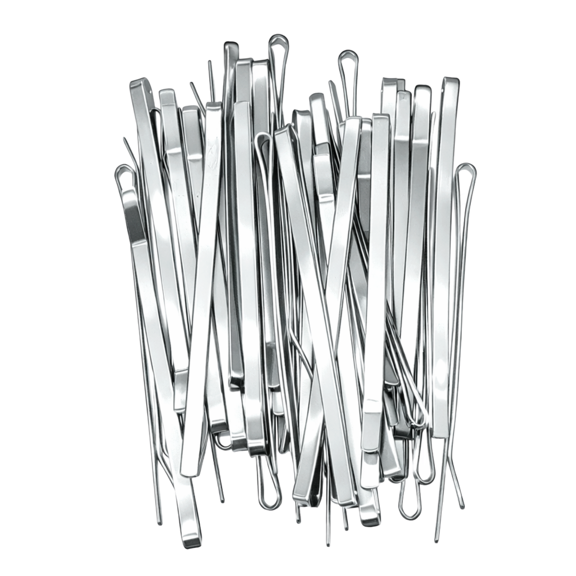 Pink Pewter Professional Flat Metal Styling Bobby Pins in Storage Case #1