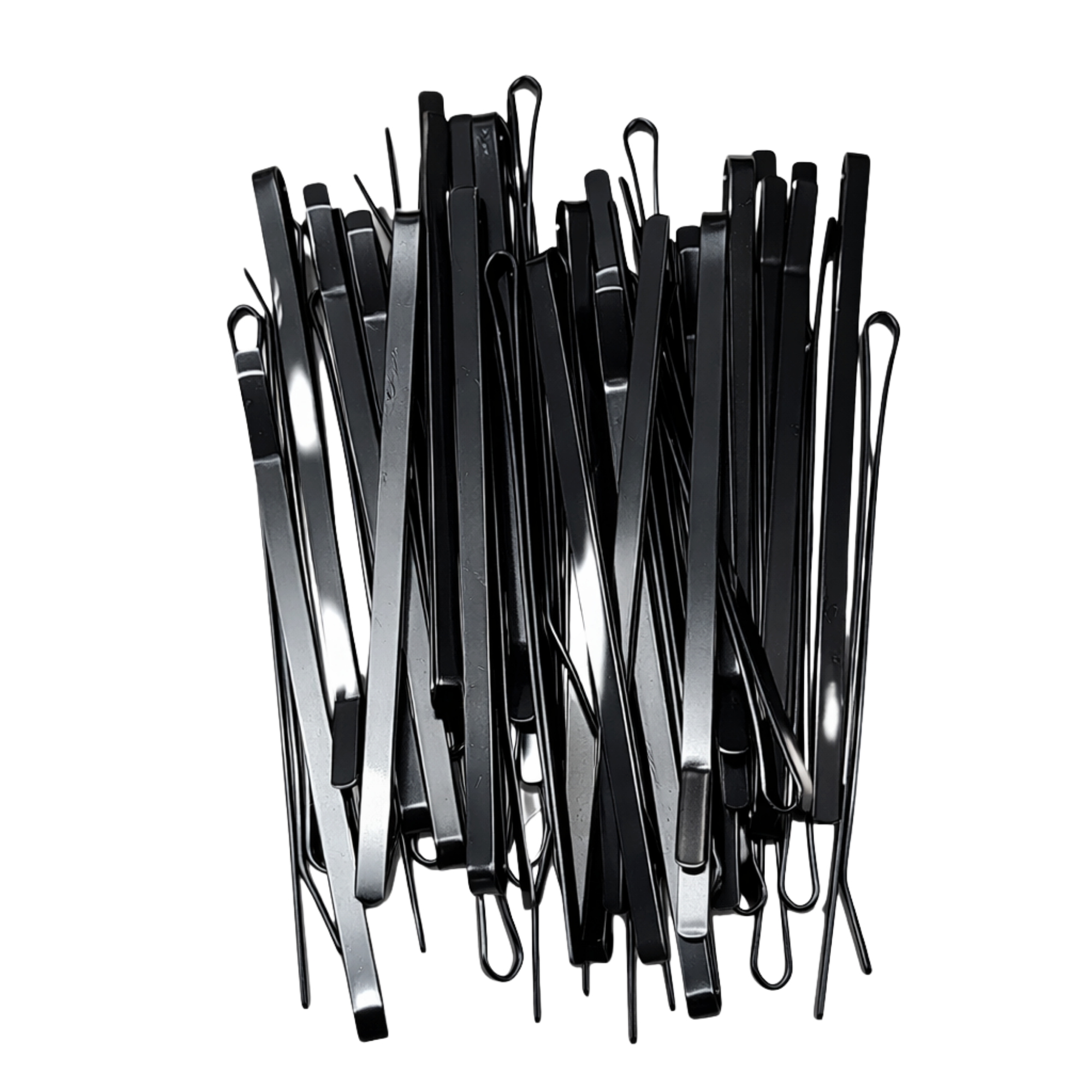 Pink Pewter Professional Flat Metal Styling Bobby Pins in Storage Case #1