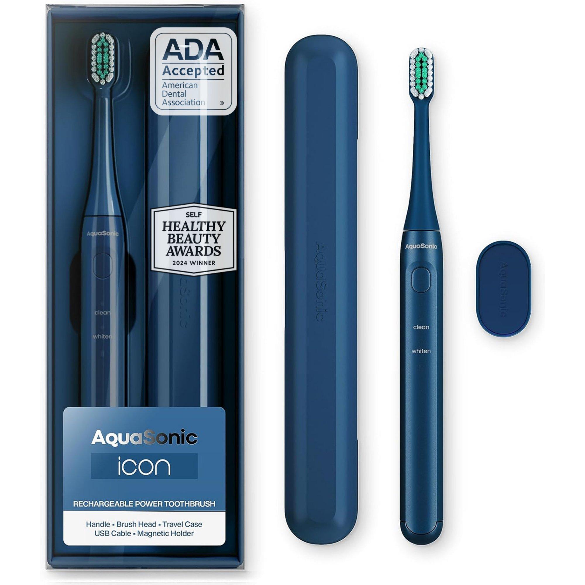 AquaSonic Icon Rechargeable Electric Toothbrush with Magnetic Holder & Travel Case #1