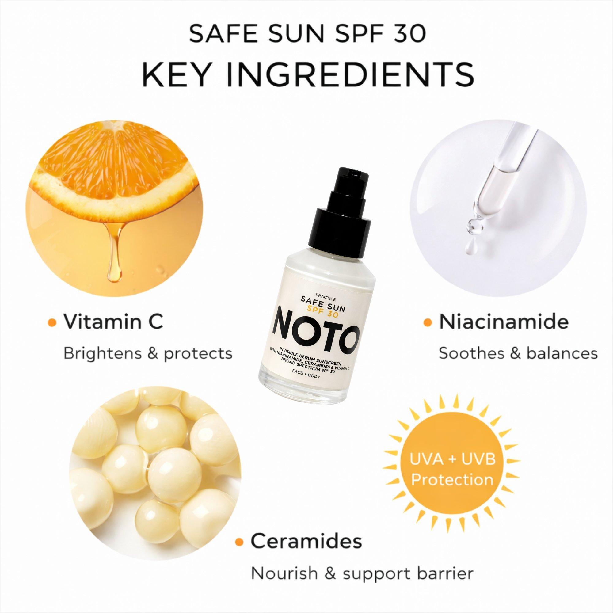 Невидимая солнцезащитная сыворотка Noto Botanics Safe Sun SPF 30 — фото 3