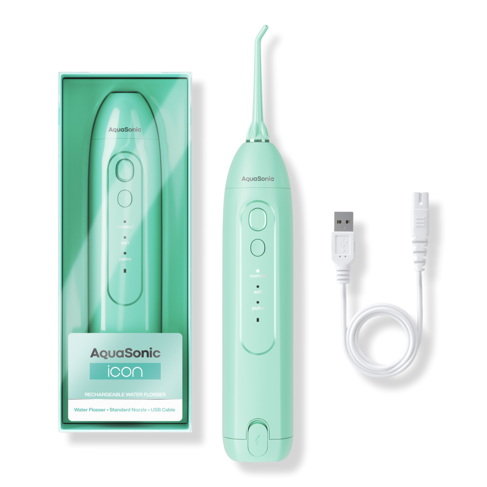 AquaSonic Icon Rechargeable Water Flosser - Green