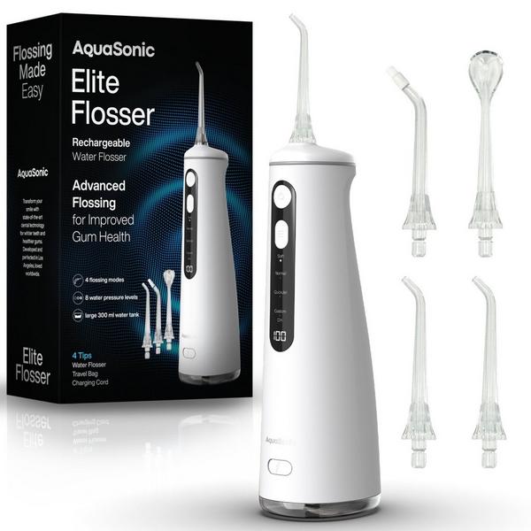 AquaSonic Elite Rechargeable Water Flosser Set #1